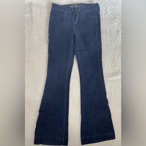Mossimo Denim Women’s Size 6 High Rise Flare Blue Jeans Preowned Super Stretch